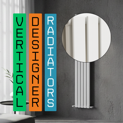 Vertical designer radiators from The Radiator Hub for modern and contemporary interiors