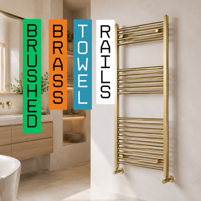 Brushed Brass Towel Rails