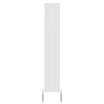 1800mm x 305mm white double vertical radiator cutout showing exact size, double-panel construction, column layout, colour and finish on a plain background