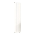 Alma Single Oval Vertical Designer Radiator 1600mm x 360mm White - Image 2