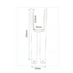 Aura 2 Column Radiator Feet Pair White - Image 2