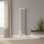 Aura 2 Column Vertical Radiator 1800mm x 425mm White