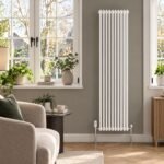 Aura 2 Column Vertical Radiator 1800mm x 425mm White - Image 2