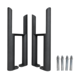 Aura 3 Column Radiator Feet Pair in Anthracite with four fixing bolts for Aura 3 Column Radiators