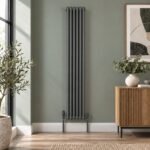 Aura 3 Column Vertical Radiator 1800mm x 290mm Anthracite - Image 2