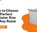 radiator size guide UK