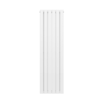 Luna Single Flat Vertical Designer Radiator 1600mm x 452mm White - Image 2