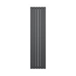 Luna Single Flat Vertical Designer Radiator 1800mm x 376mm Anthracite - Image 2