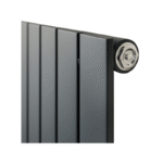 Luna Single Flat Vertical Designer Radiator 1600mm x 452mm Anthracite - Image 2