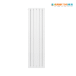 Single Flat Vertical Designer Radiator 1600mm x 452mm White Full Cutout