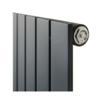 Luna Single Flat Vertical Designer Radiator 1800mm x 452mm Anthracite - Image 3