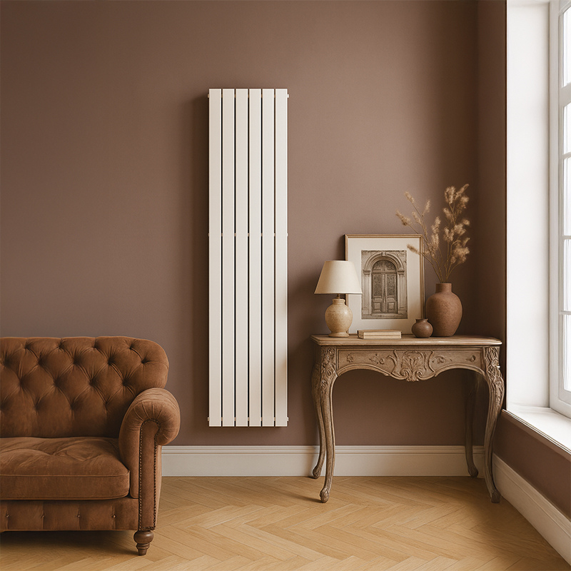 Vertical White Designer Mild Steel Radiators | The Radiator Hub