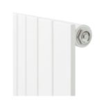 Luna Single Flat Vertical Designer Radiator 1600mm x 452mm White - Image 4