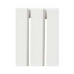 Luna Single Flat Vertical Designer Radiator 1600mm x 452mm White - Image 3