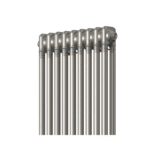 Aura 2 Column Vertical Radiator 1800mm x 425mm Raw Metal - Image 2