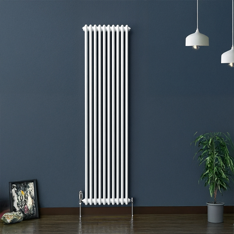TRH 2 Column Vertical Radiator White Roomshot TRH 2 Column Vertical Radiator 1800mm x 470mm White - Image 2