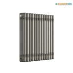 TRH 3 Column Horizontal Radiator 600mm x 650mm Raw Metal