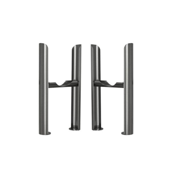 TRH 3 Column Radiator Feet Pair Raw Metal