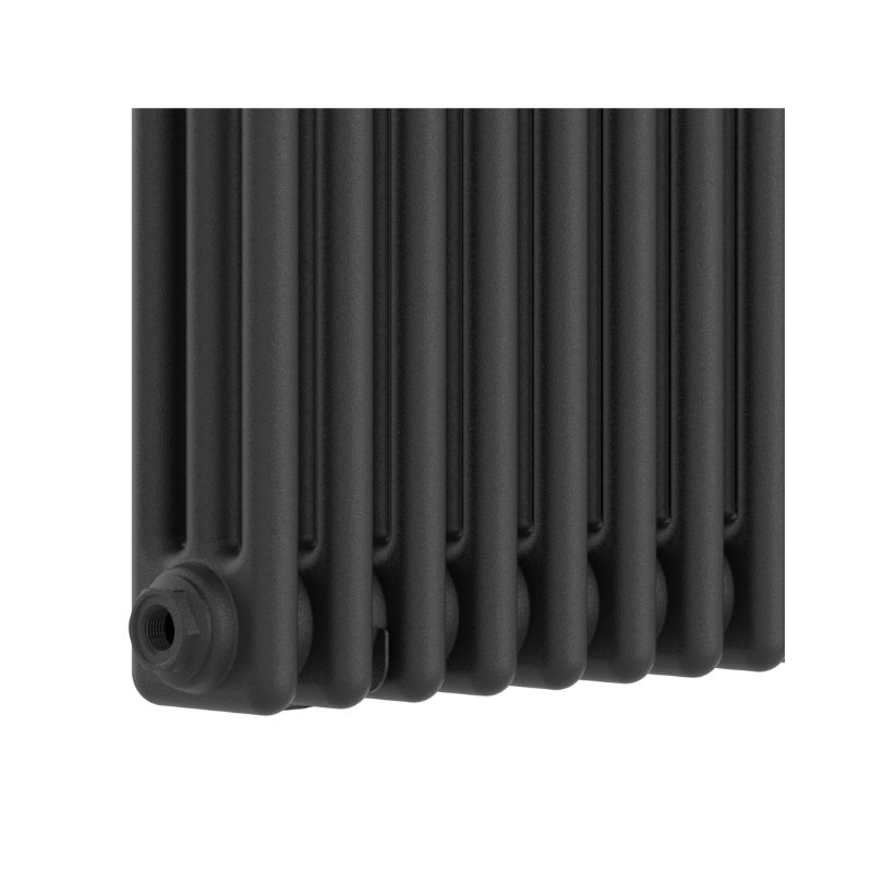 TRH 3 Column Vertical Radiator Anthracite Cutout B TRH 3 Column Horizontal Radiator 600mm x 650mm Anthracite - Image 3
