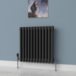 TRH 3 Column Horizontal Radiator 600mm x 650mm Anthracite - Image 2