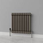 TRH 3 Column Horizontal Radiator 600mm x 605mm Raw Metal - Image 2