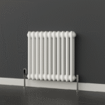 TRH 3 Column Horizontal Radiator 600mm x 605mm White - Image 2