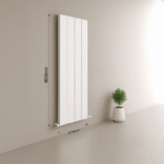 TRH Best Double Vertical Designer Radiator 1800mm x 375mm Textured White - Image 5