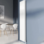 TRH Best Double Vertical Designer Radiator 1800mm x 375mm Textured White - Image 2