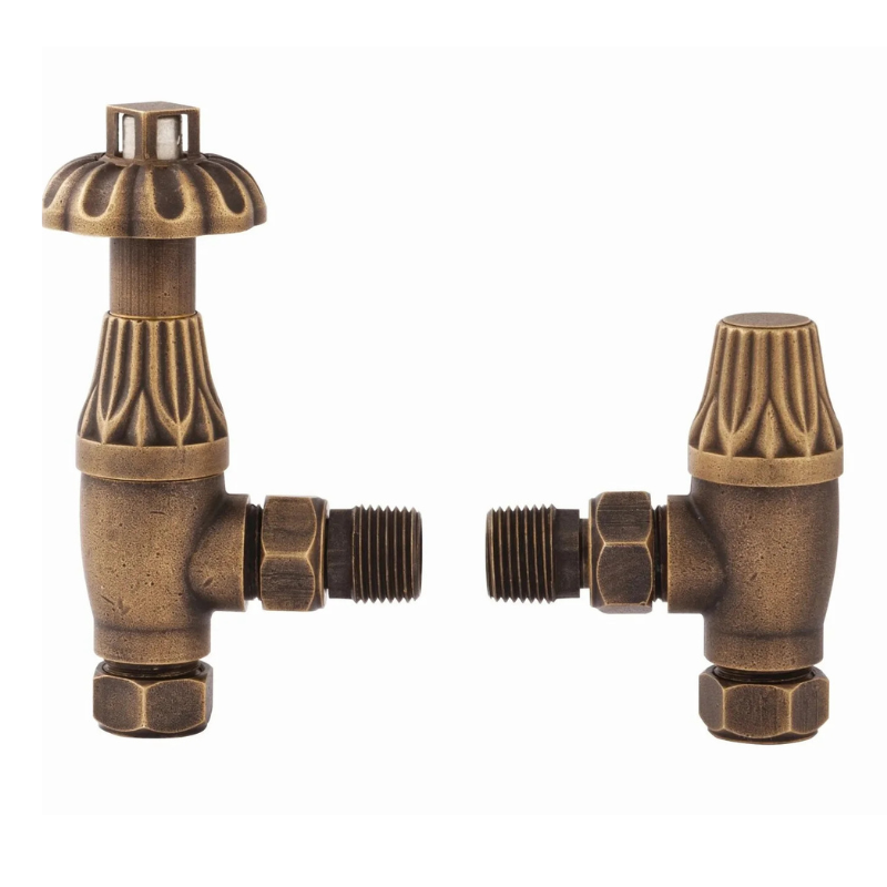 TRH Buckingham Ornate Angled TRV Set Antique Brass TRH Buckingham Ornate Angled TRV Set Antique Brass - Image 1
