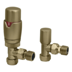 TRH Contemporary Angled TRV Set Brushed Brass