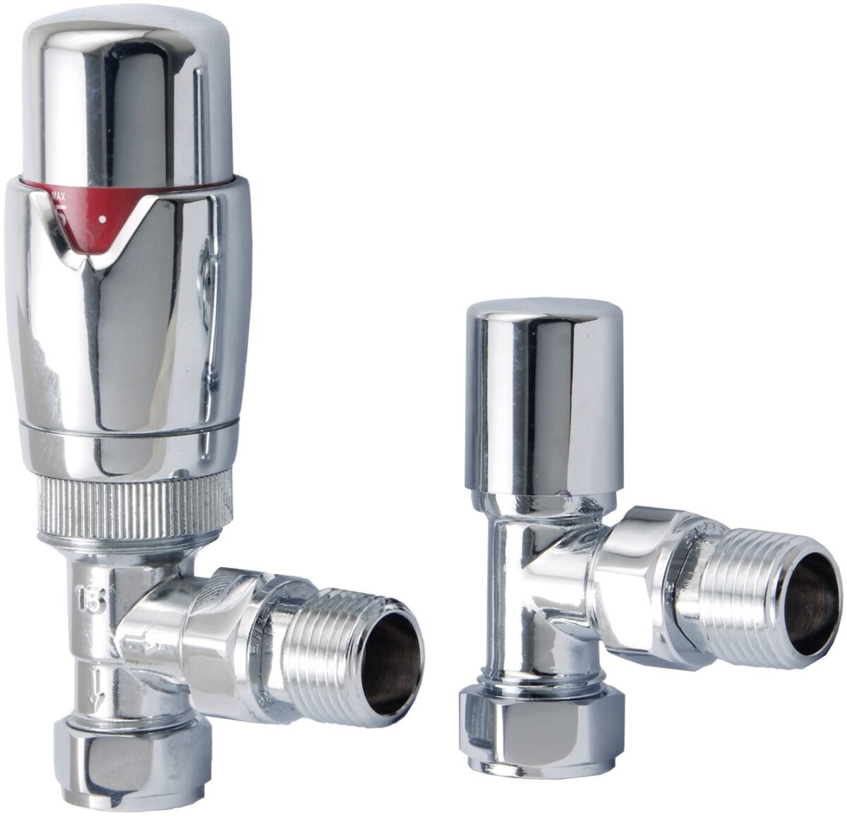 TRH Contemporary Angled TRV Set Chrome - Image 1