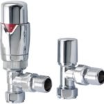 TRH Contemporary Angled TRV Set Chrome