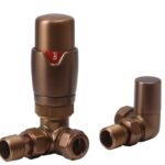 TRH Contemporary Corner TRV Set Brushed Bronze
