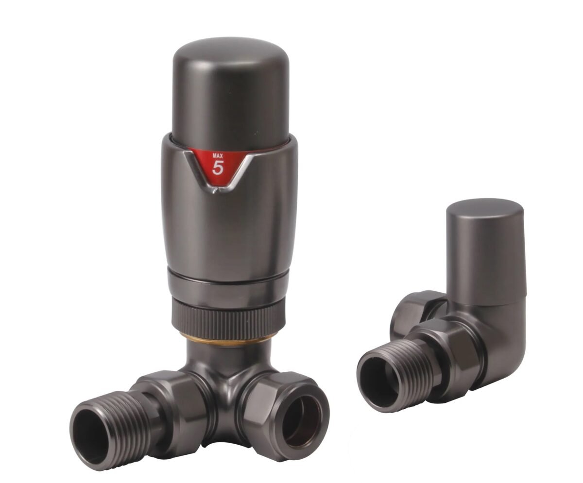 TRH Contemporary Corner TRV Set Gunmetal - Image 1