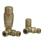 TRH Contemporary Corner TRV Set Brushed Brass