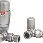TRH Contemporary Corner TRV Set Satin Nickel