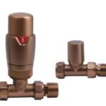 TRH Contemporary Straight TRV Set Brushed Bronze