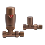 TRH Contemporary Straight TRV Set Brushed Bronze