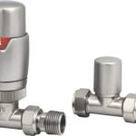 TRH Contemporary Straight TRV Set Satin Nickel