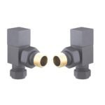 TRH Cuba Angled Manual Valve Set Basalt Grey