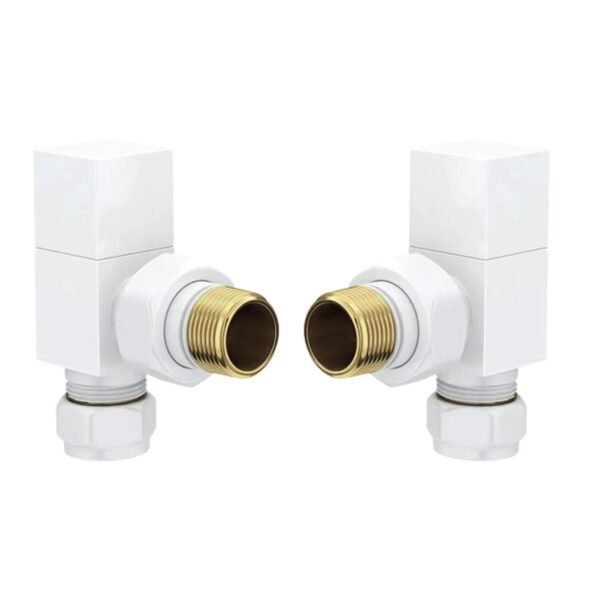 TRH Cuba Angled Manual Valve Set White