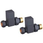 TRH Cuba Straight Manual Valve Set Anthracite