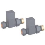 TRH Cuba Straight Manual Valve Set Basalt Grey