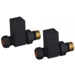TRH Cuba Straight Manual Valve Set Black