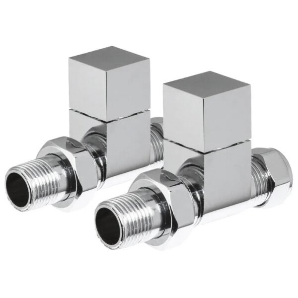 TRH Cuba Straight Manual Valve Set Chrome