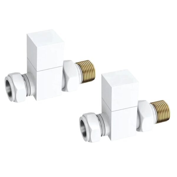 TRH Cuba Straight Manual Valve Set White