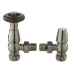 TRH Kensington Traditional Angled TRV Set Brushed Nickel