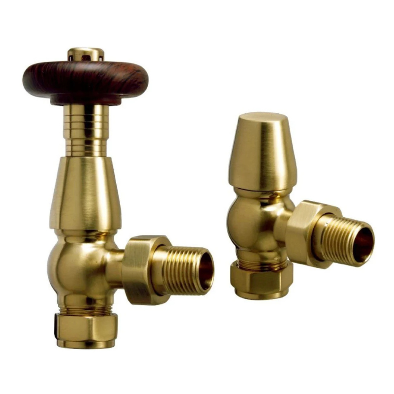 TRH Kensington Traditional Angled TRV Set Traditional Brass TRH Kensington Traditional Angled TRV Set Traditional Brass - Image 1