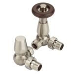 TRH Kensington Traditional Corner TRV Set Brushed Nickel