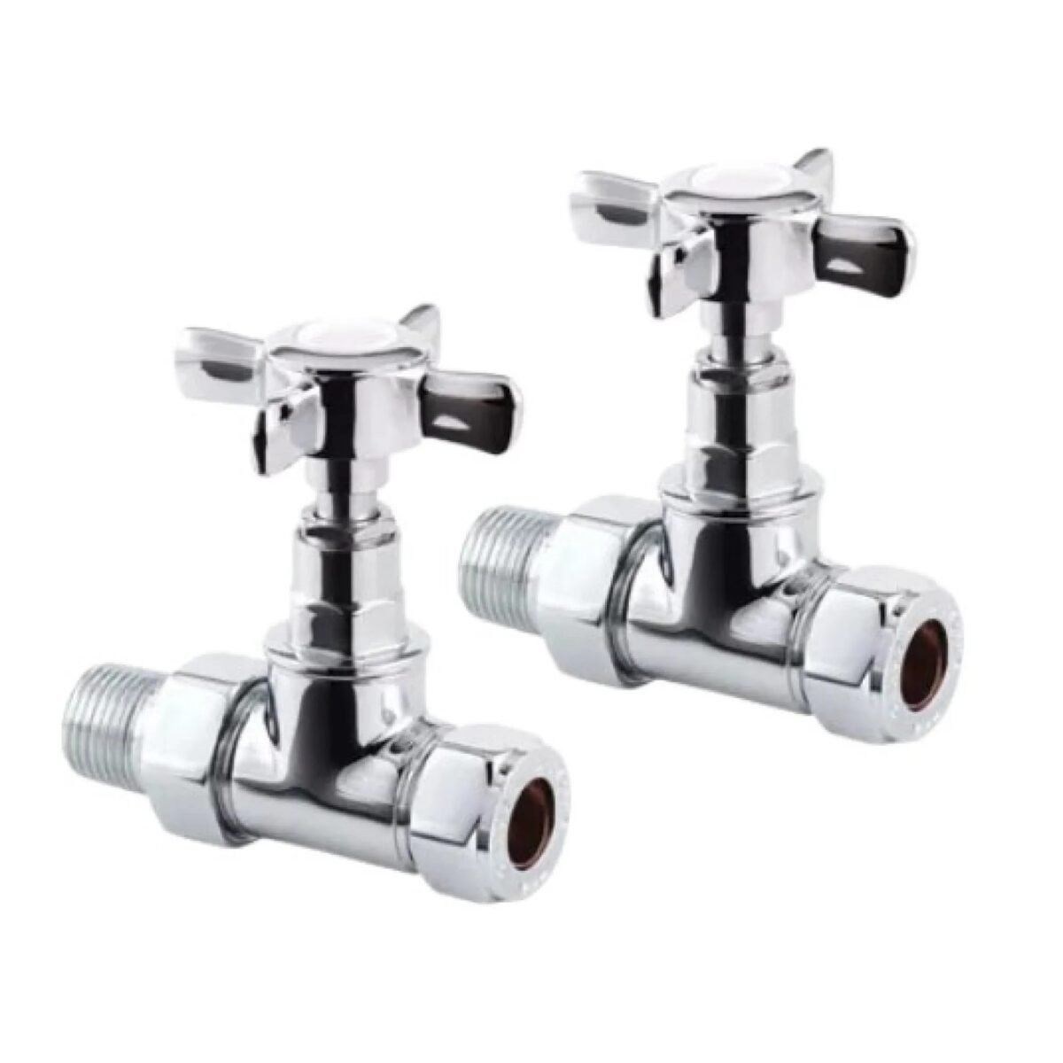 TRH Regal Crosshead Manual Valve Set Chrome (Straight) - Image 1